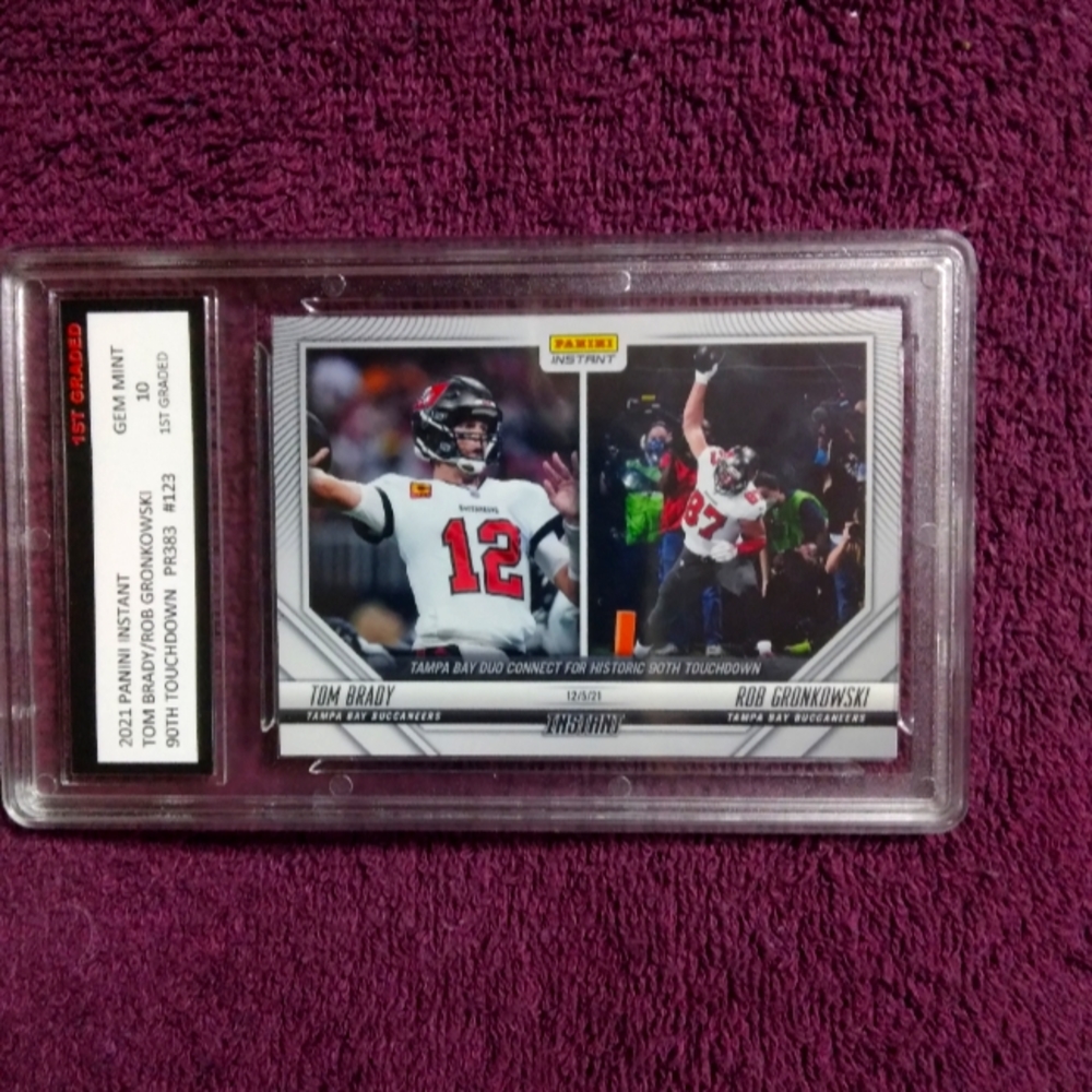 2021 PANINI INSTANT TOM BRADY/ROB GRONKOWSKI 1 of 383!!
